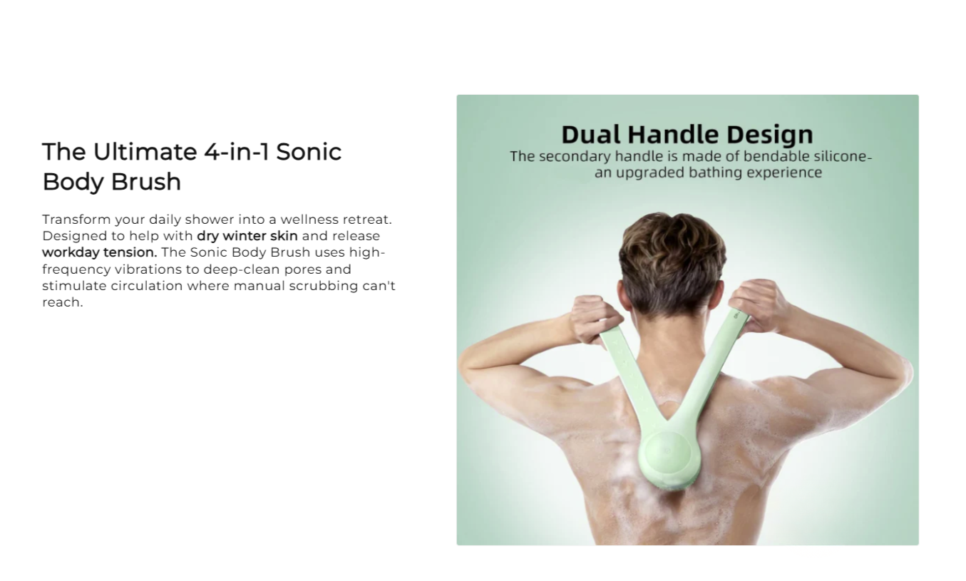 Double Handled Exfoliating Brush
