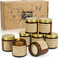 8 Pack Scented Candles, Natural Soy Wax with Elegant Packaging - Reassuring Gifts for Women and Men, Suitable for Valentine'S Day, Mother'S Day and Christmas