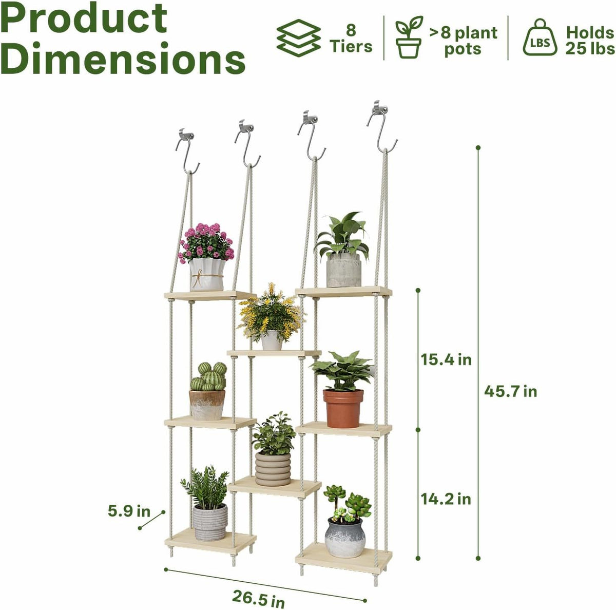Bohemian Hand-Woven Hanging Shelves