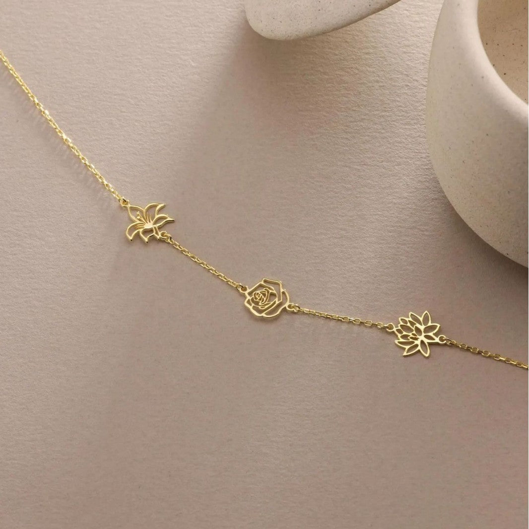 Birth Flower Necklace