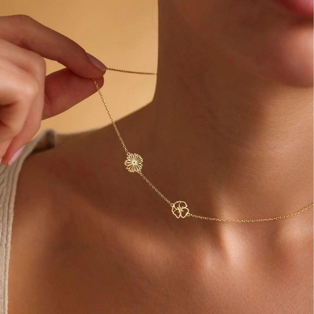 Birth Flower Necklace