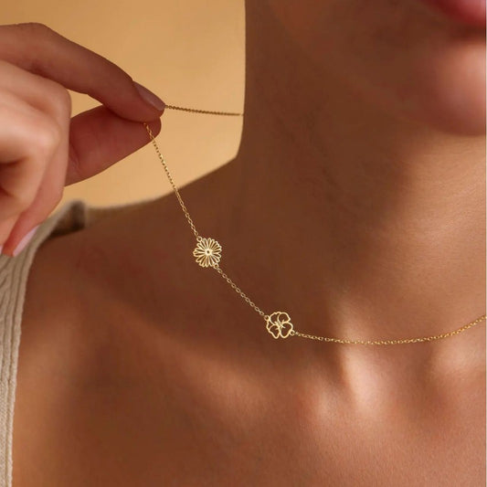 Birth Flower Necklace