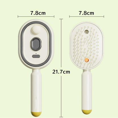 Electric Spray & Massage Hair Brush, 2026 Electric Steaming Massage Hair Care Brush, Rechargeable Detangling Electric Steam Brushs for Hair for Reduce Frizz, Nourishes Hairs, Anti-Static (Pink)