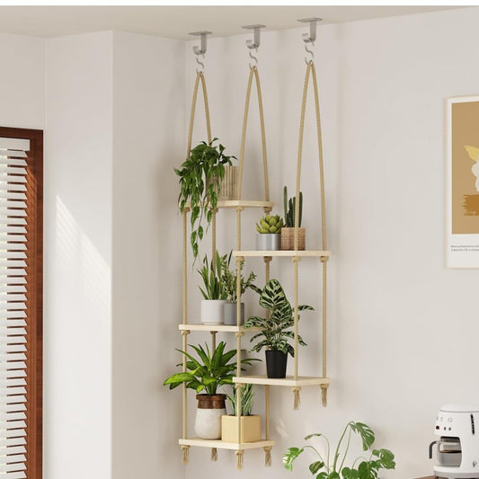 Bohemian Hand-Woven Hanging Shelves