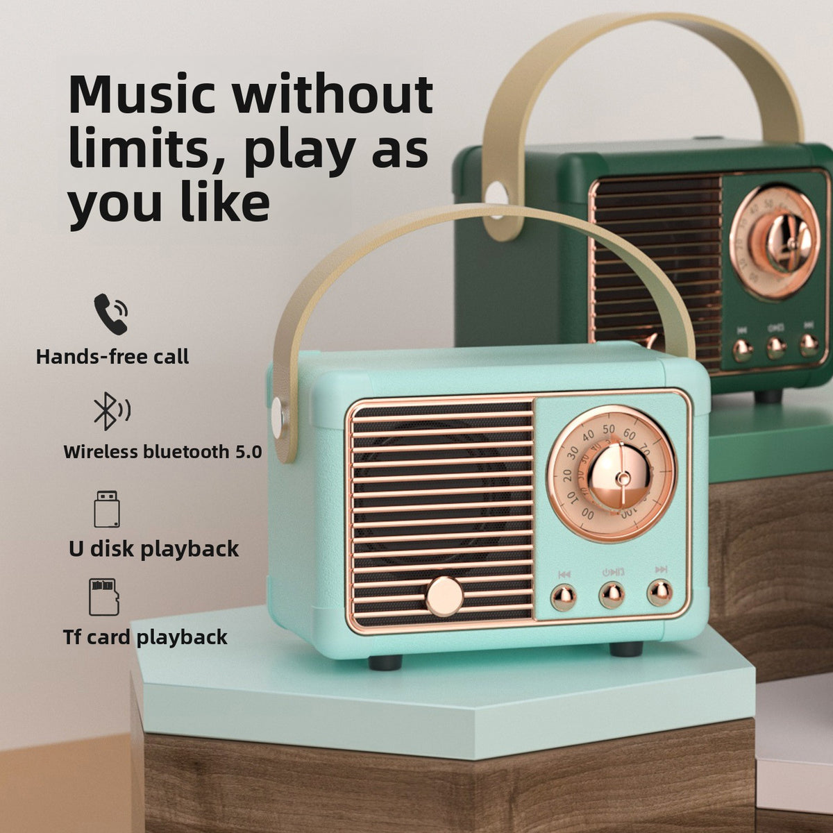 Creative Retro Wireless Bluetooth Speaker