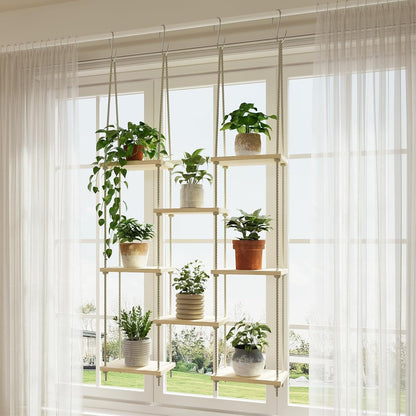Bohemian Hand-Woven Hanging Shelves