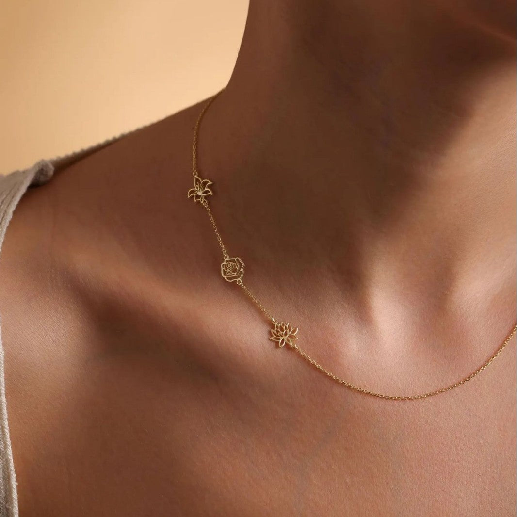 Birth Flower Necklace